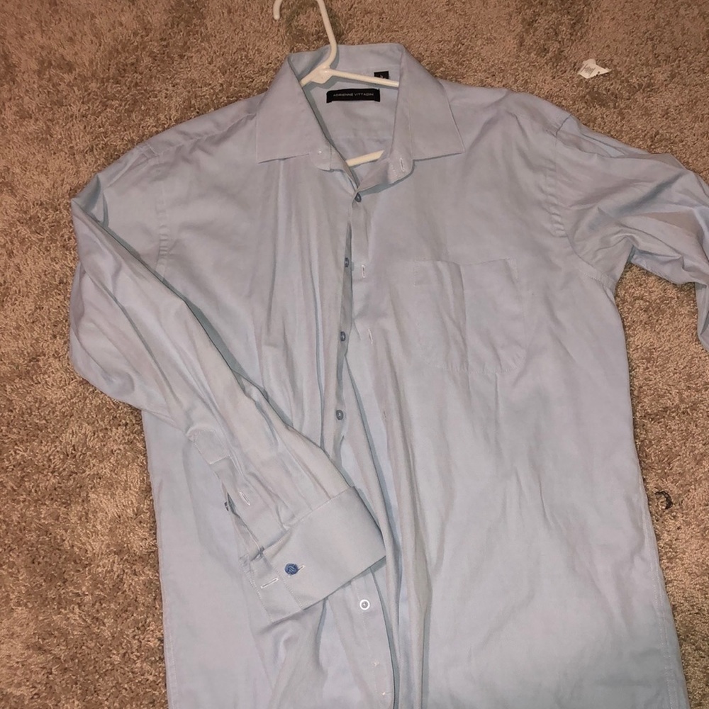 Light Blue Dress Shirt French Cuffings